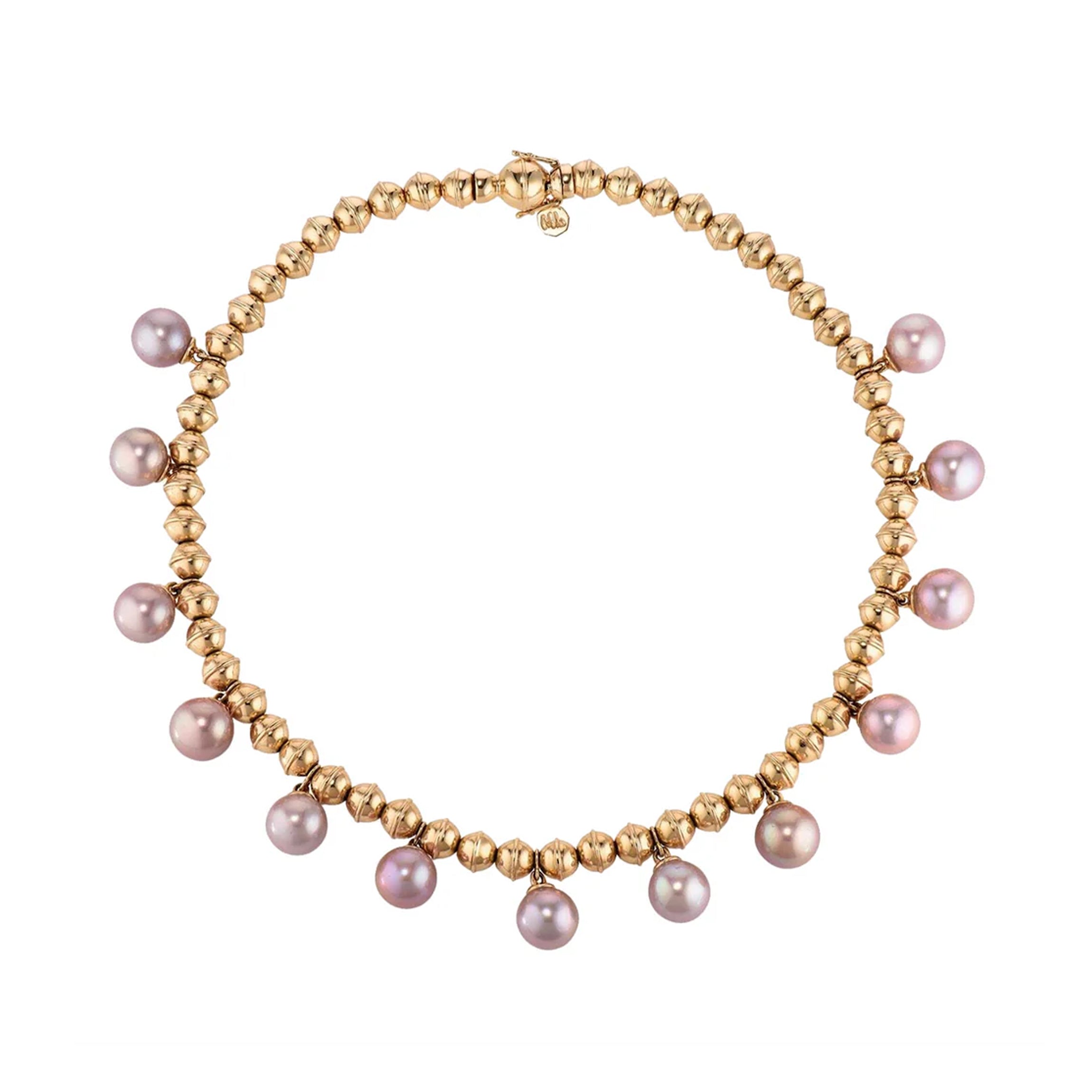 Squash Blossom Bead Collar with Pearls