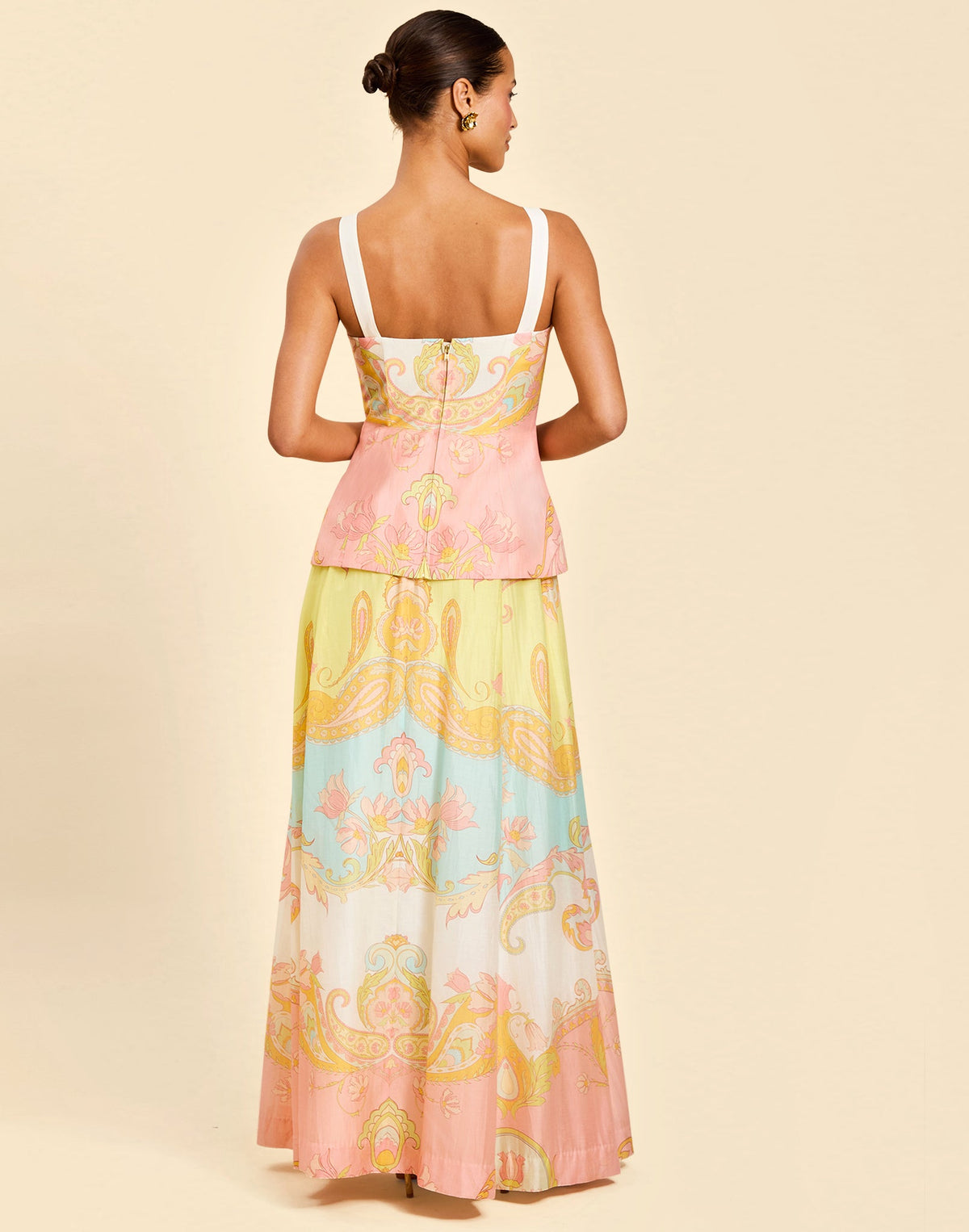St. Germain Convertible Gown in Venetian Paisley