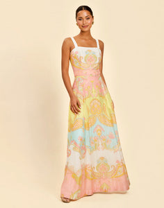 St. Germain Convertible Gown in Venetian Paisley