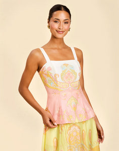 St. Germain Convertible Gown in Venetian Paisley