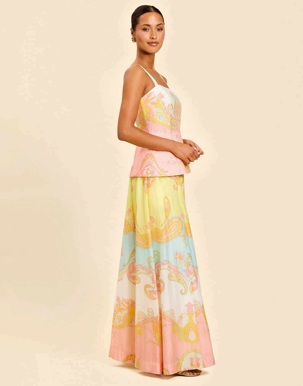 St. Germain Convertible Gown in Venetian Paisley