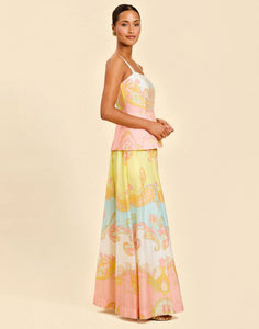 St. Germain Convertible Gown in Venetian Paisley