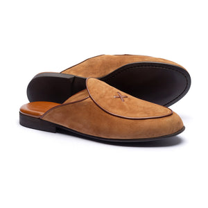 Cognac Suede Milano Mule