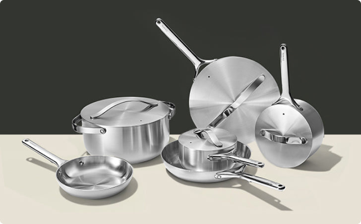 12 Piece Stainless Steel Cookware Set, Deluxe Stainless Steel Cookware Set, Stainless Steel Pots and Pans