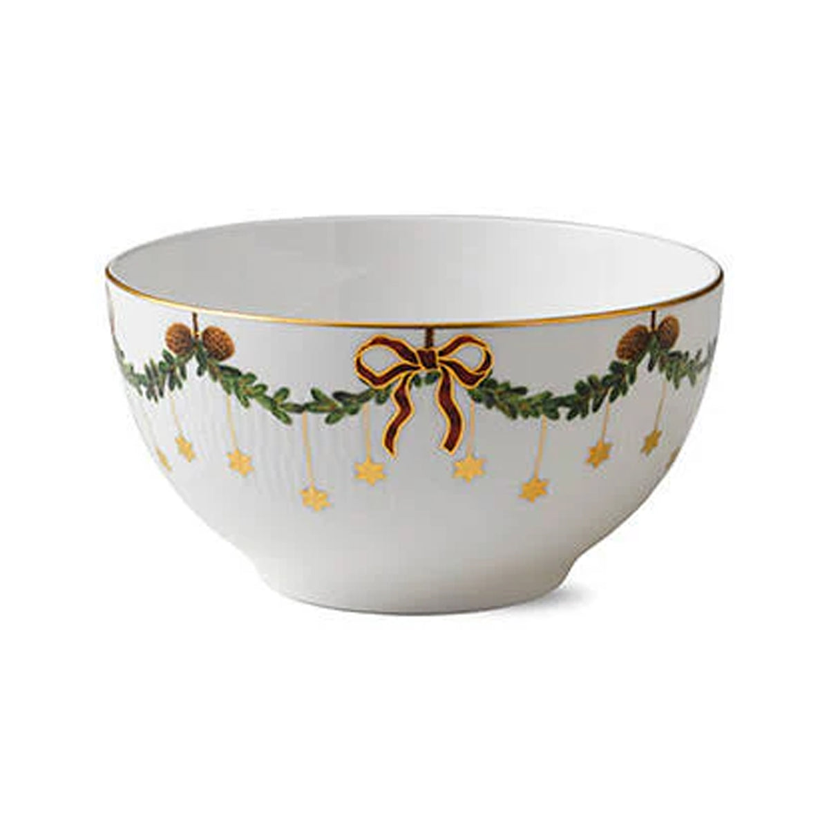 Star Fluted Christmas Bowl 1.75 qt