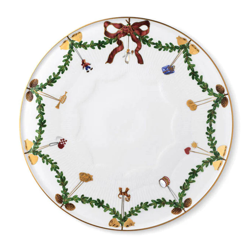 Star Fluted Christmas Cake Dish 12.5"