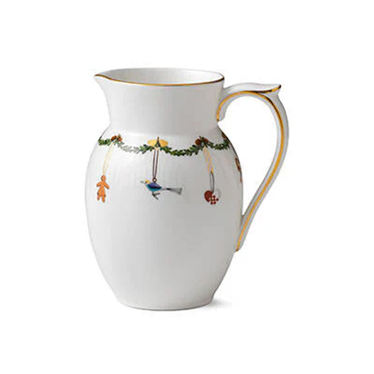 Star Fluted Christmas Jug 1.5 Pint