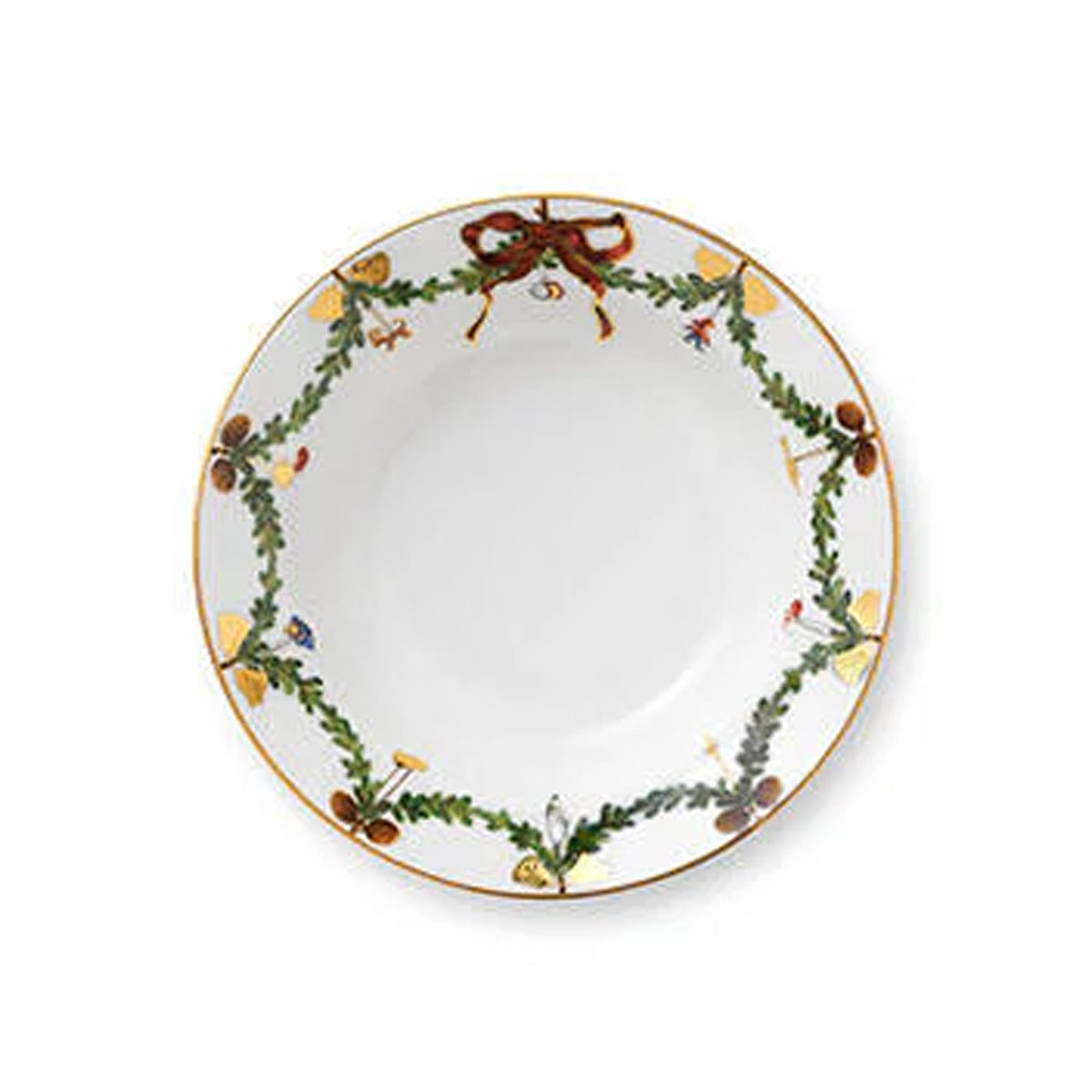 Star Fluted Christmas Small Dish 7"