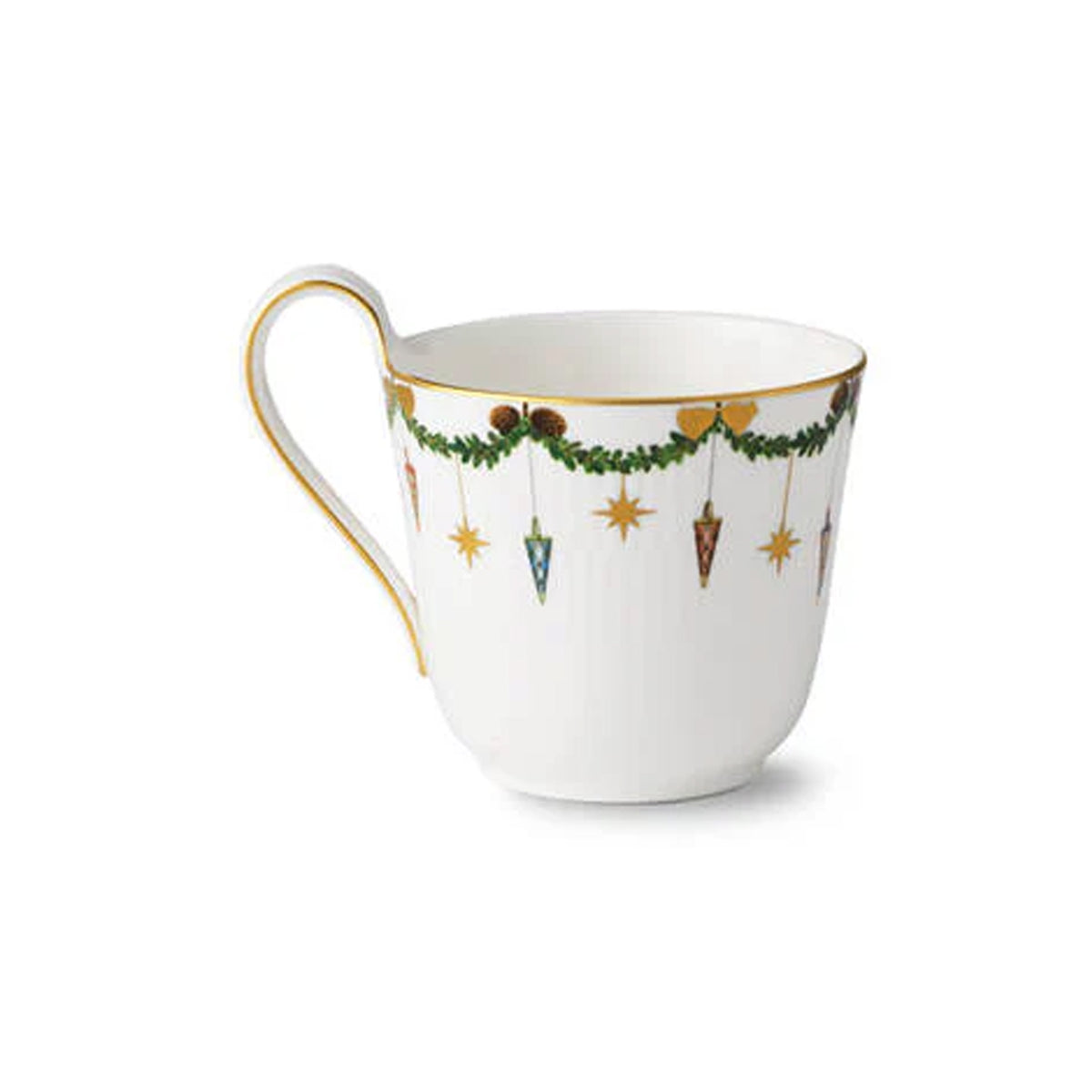 Star Fluted High Handle Mug 11 oz