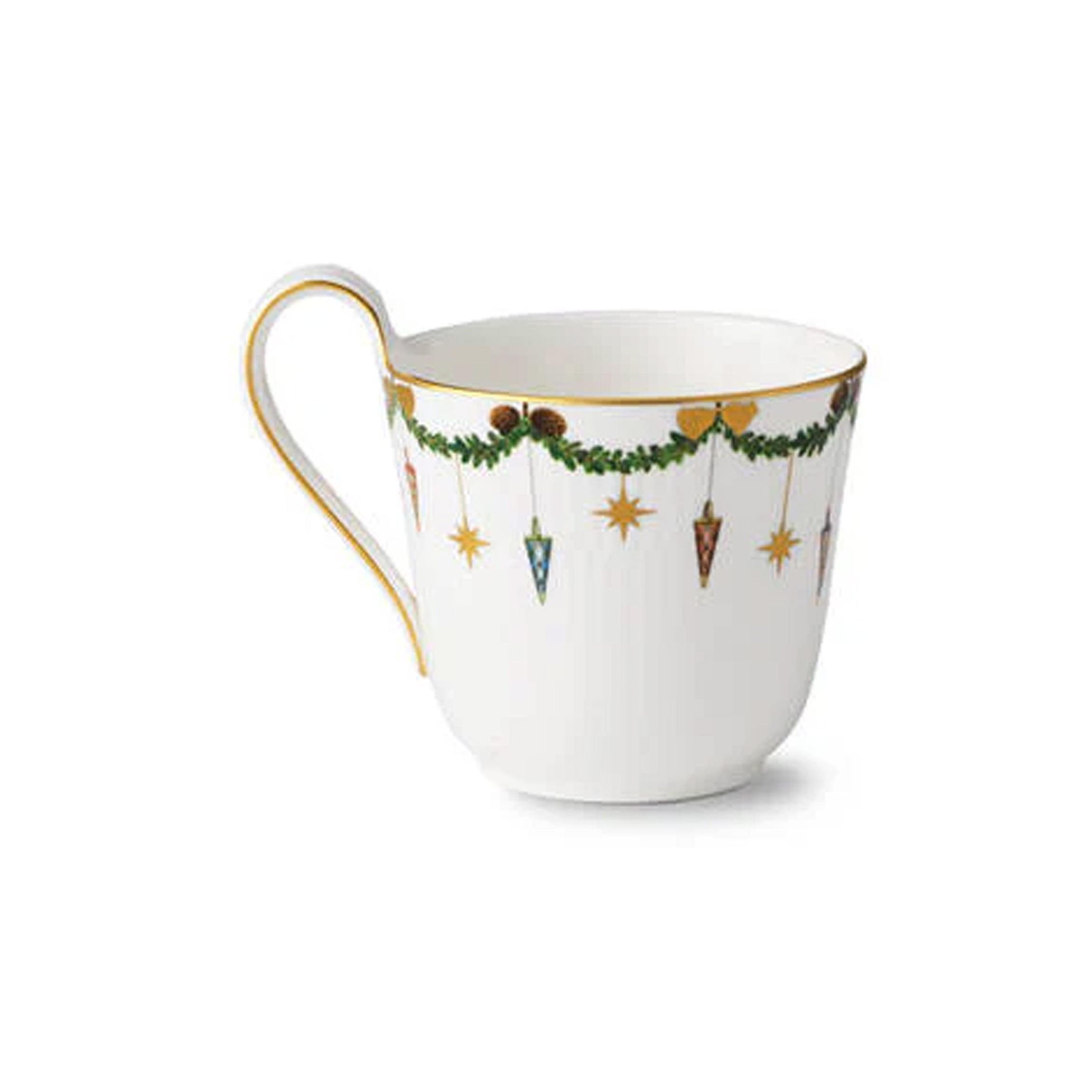 Star Fluted High Handle Mug 11 oz