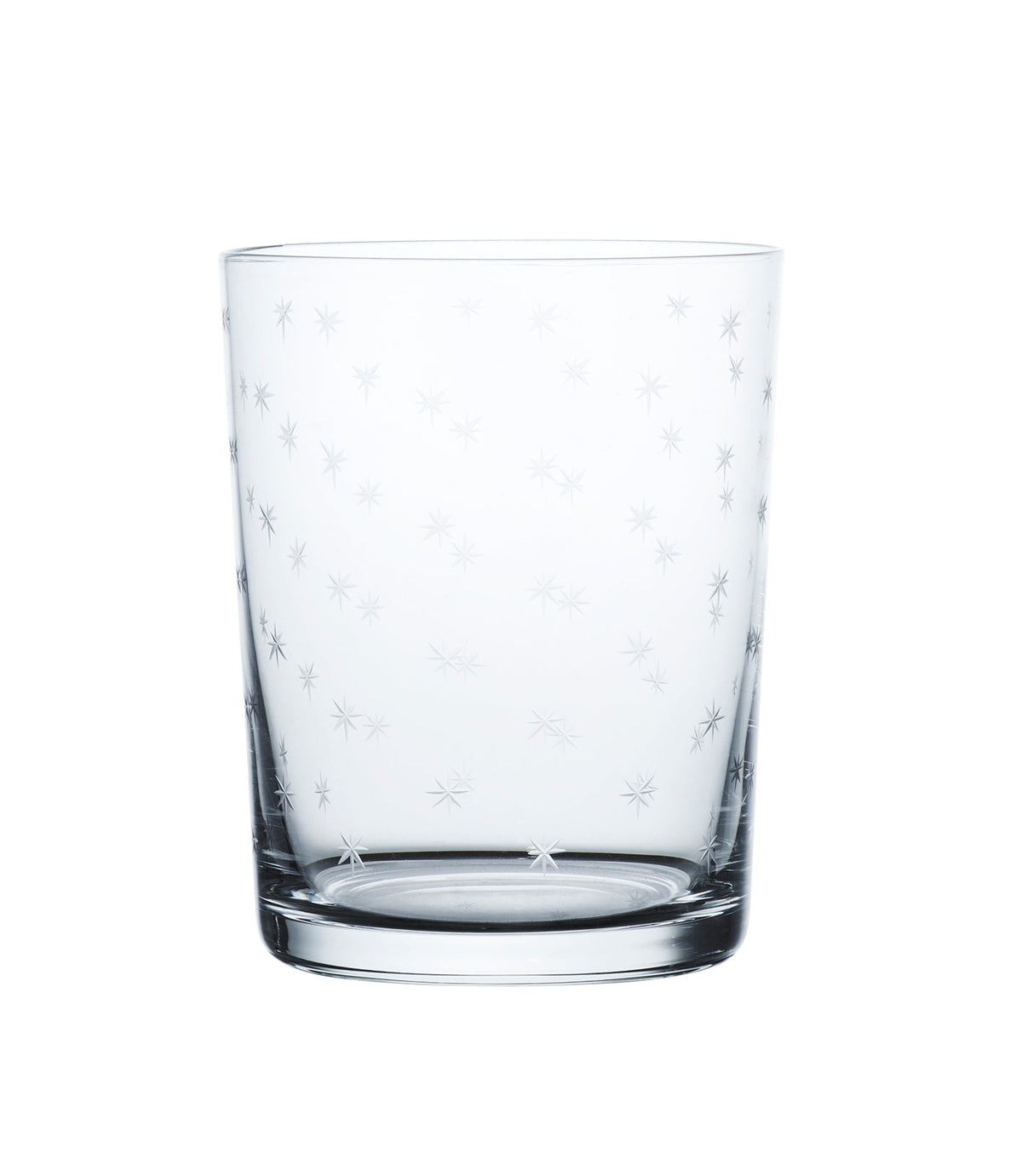 Crystal Large Tumblers with Stars Design, Set of 4