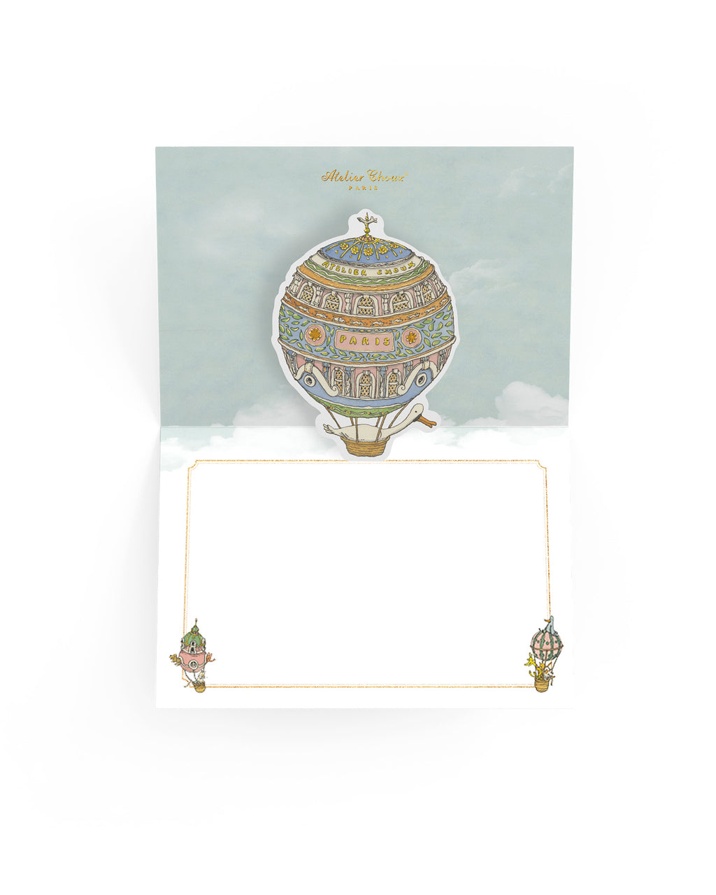 Hot Air Balloon Pop-Up Stationery Set