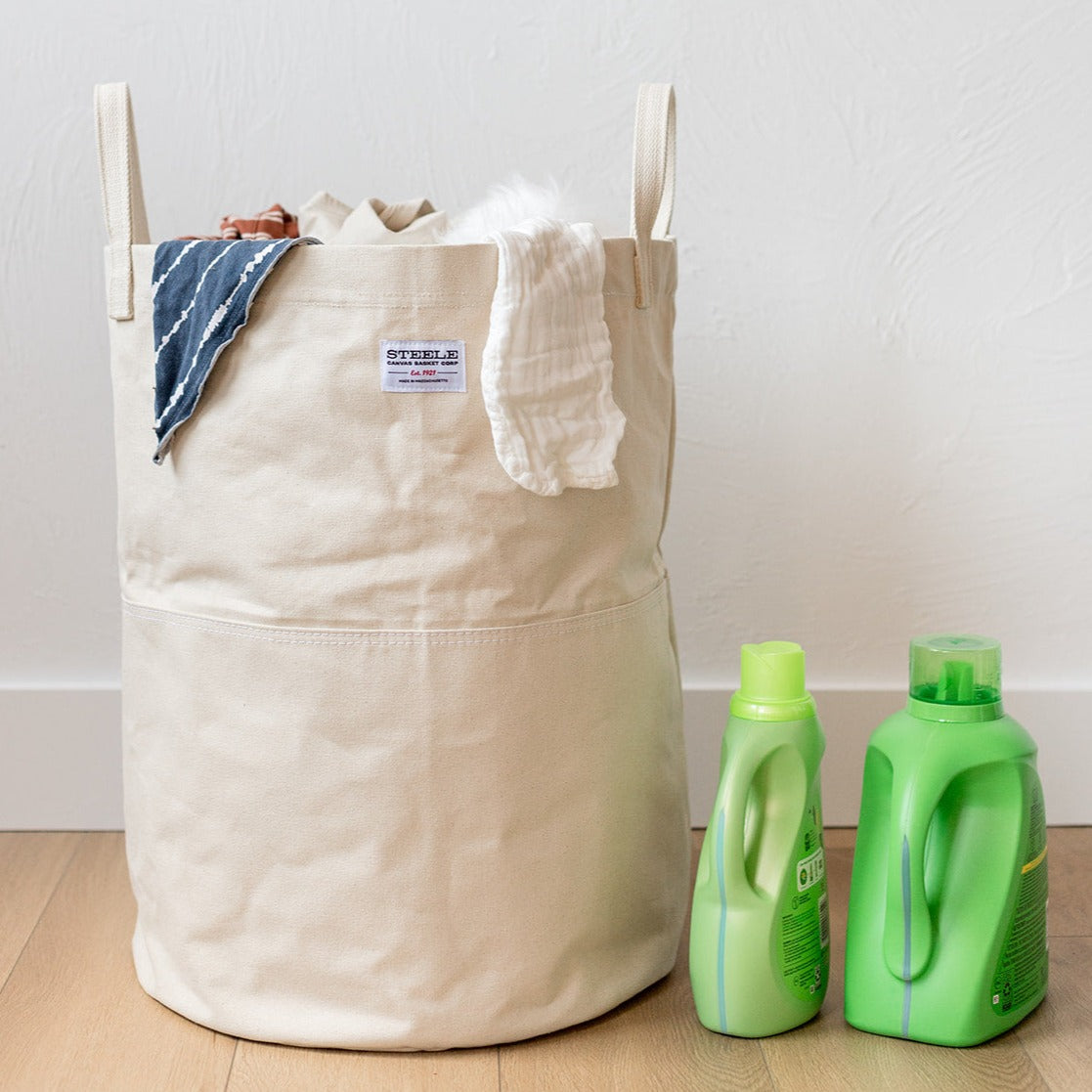 Canvas Baby Laundry Hamper