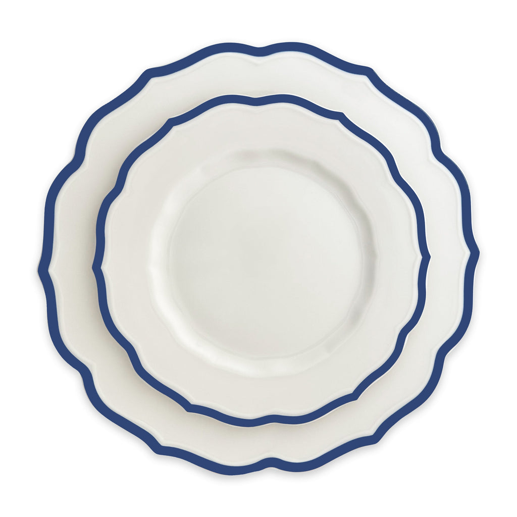 Stella Scalloped Blue Salad Plate