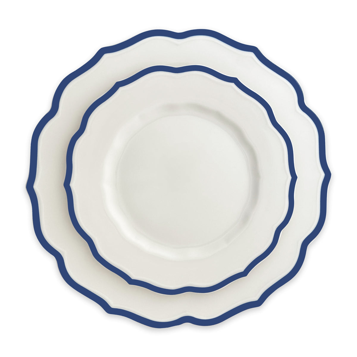 Stella Scalloped Blue Salad Plate