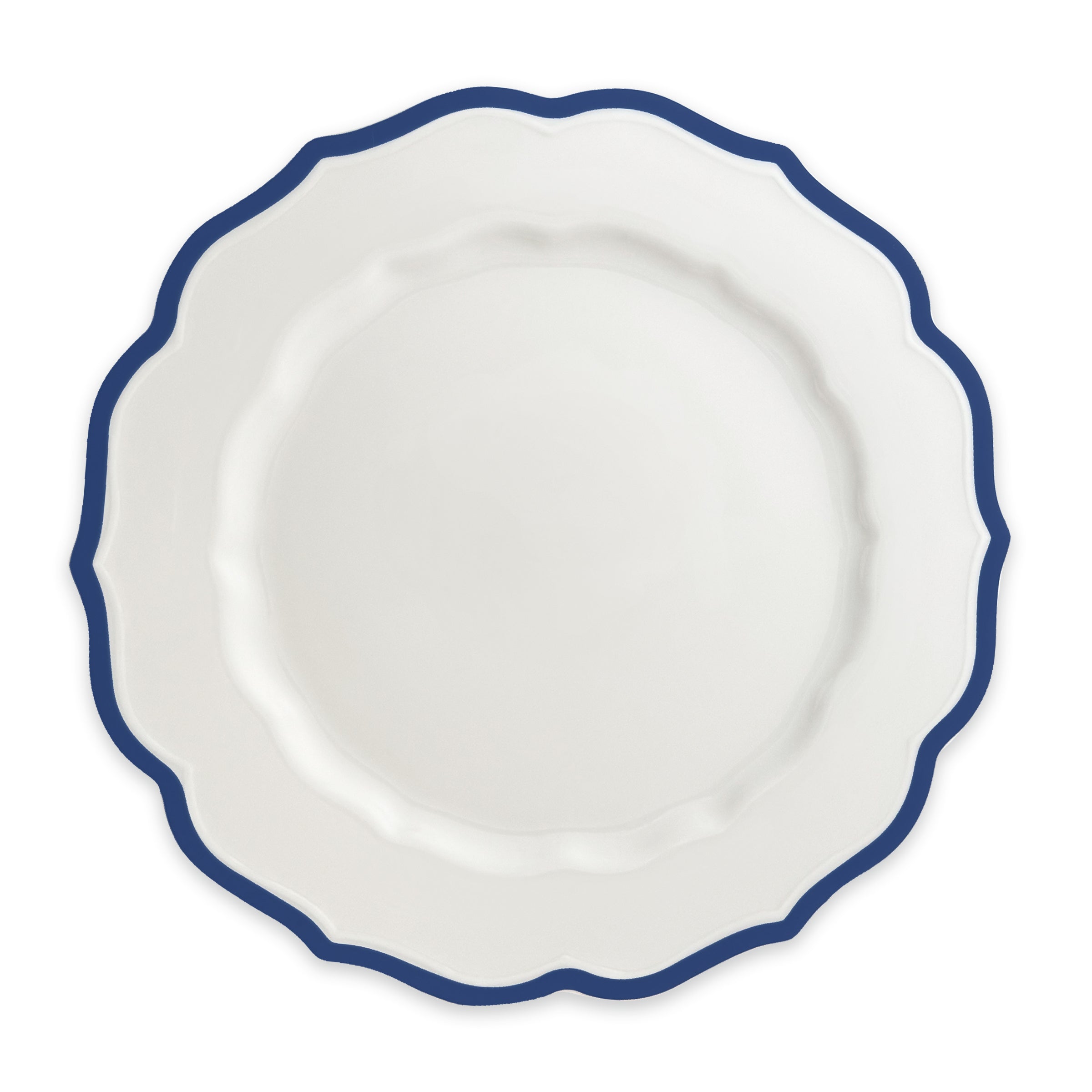 Stella Scalloped Blue Dinner Plate