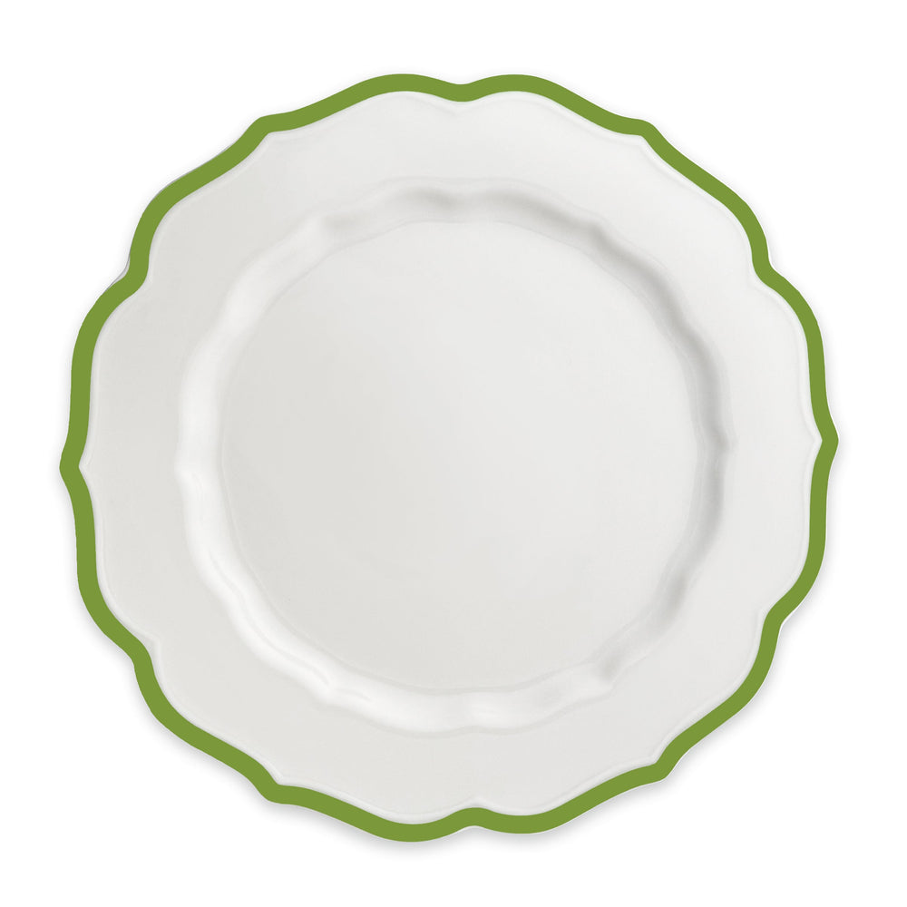 Stella Scalloped Verde Dinner Plate
