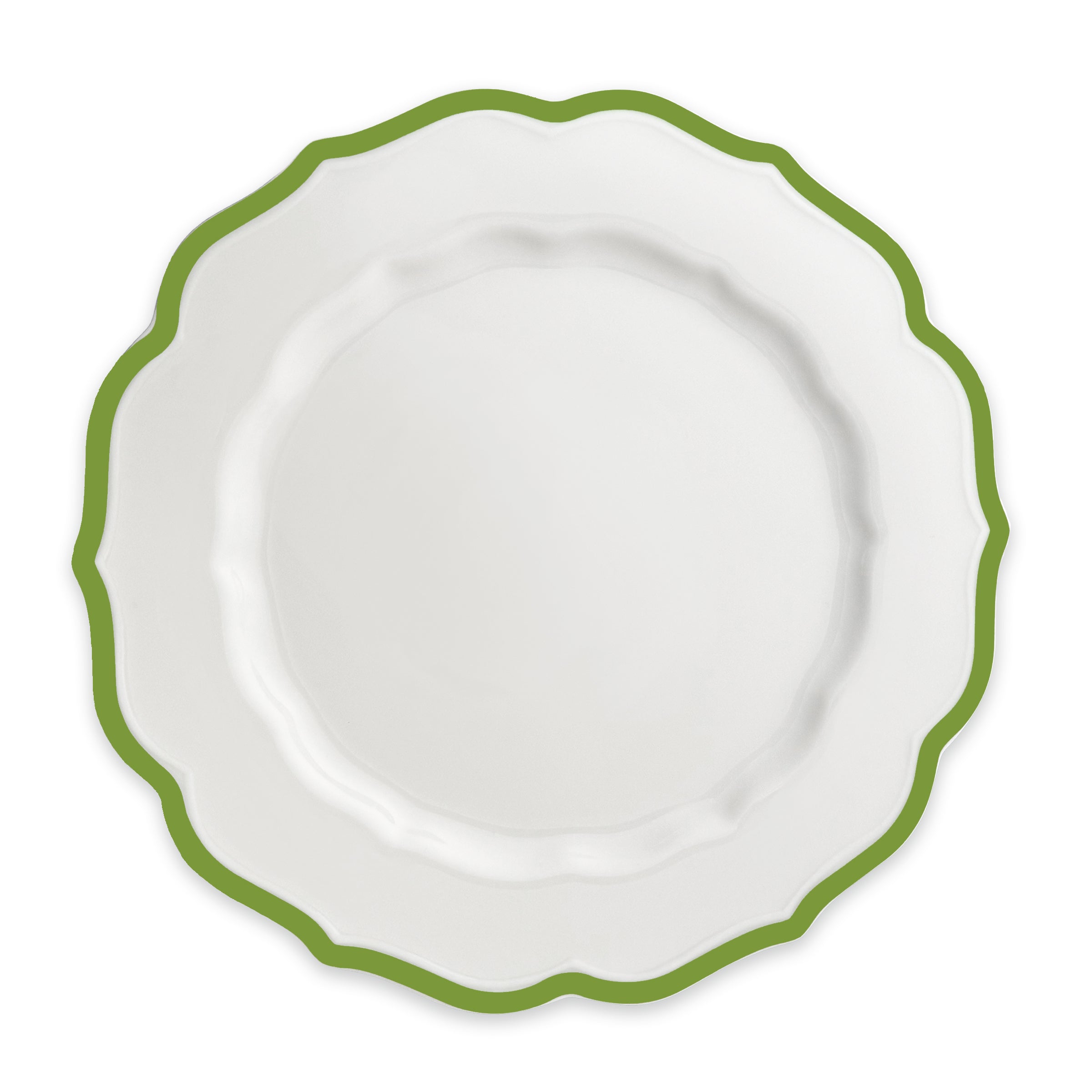 Stella Scalloped Verde Dinner Plate