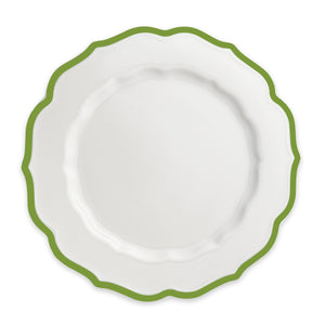 Stella Scalloped Verde Dinner Plate