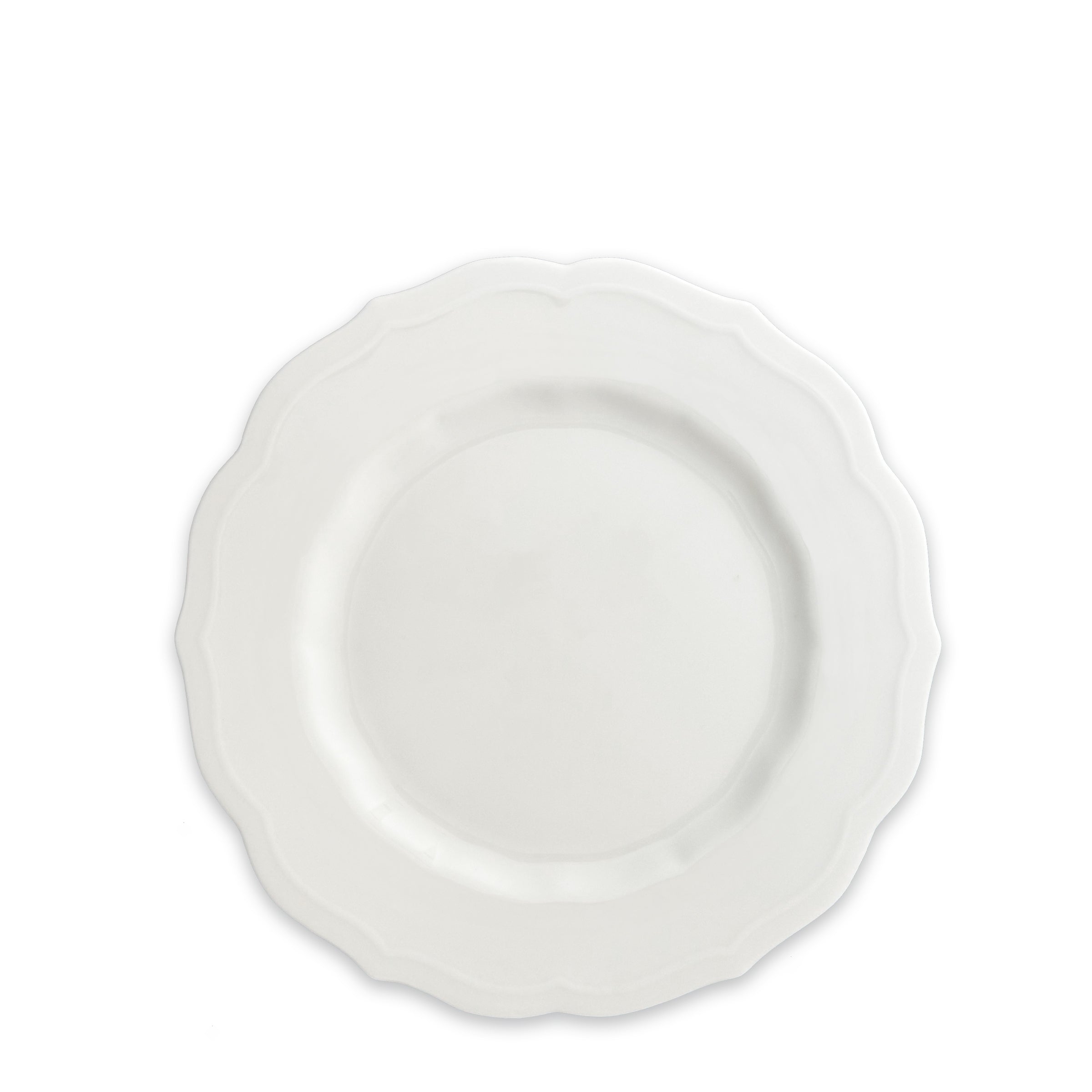 Stella Scalloped White Salad Plate