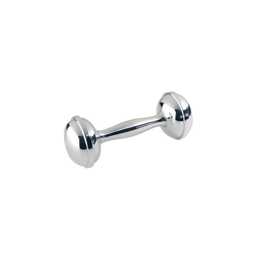 Sterling Silver Dumbbell Rattle