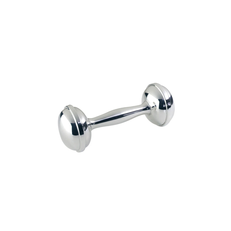 Sterling Silver Dumbbell Rattle