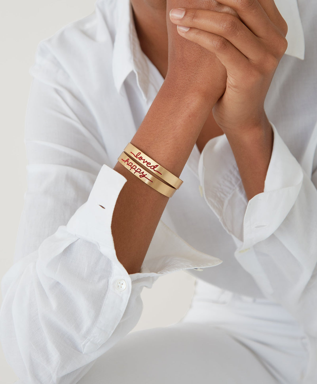 Roxanne Assoulin Stitched Cuff Set of Two Product On Model