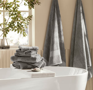 Plush Bath Sheet Set in Stone