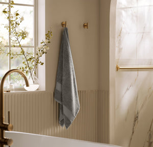 Plush Bath Towel in Stone