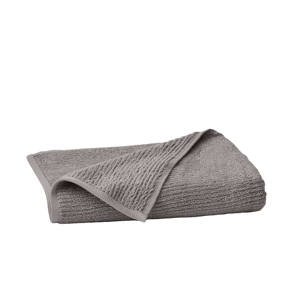 Turkish Ribbed Bath Towel in Stone