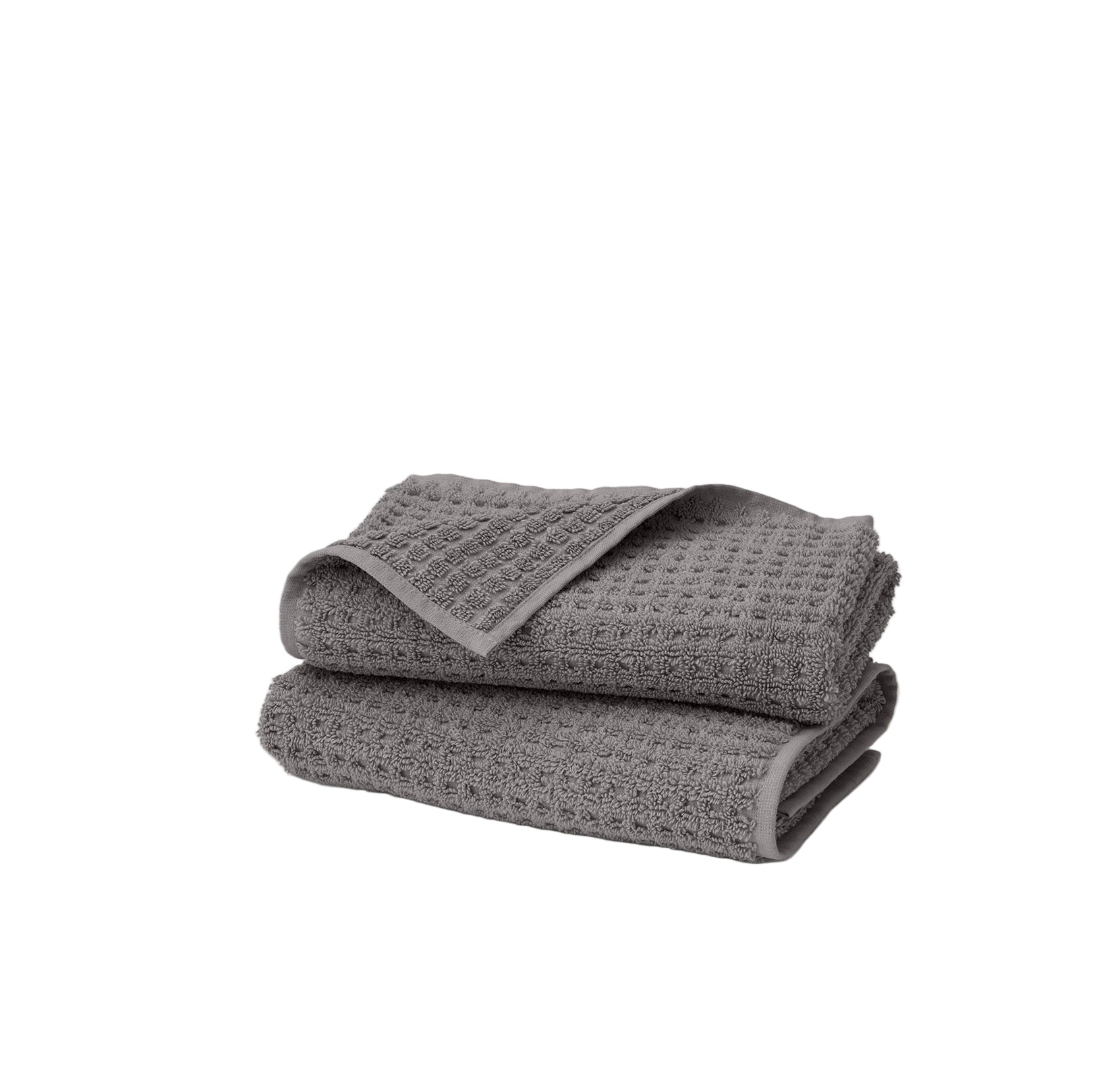Turkish Waffle Hand Towel in Stone, Set of 2
