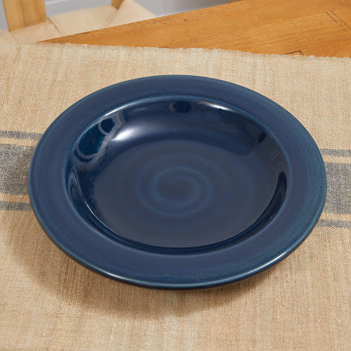 10.5" Rimmed Pasta Dish in Bluebeard Louisville Pottery Collection