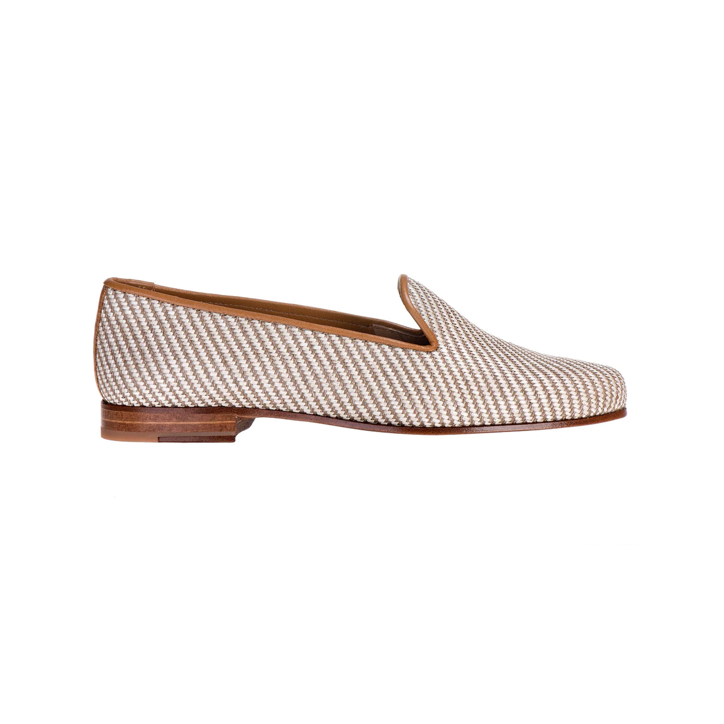 Straw Cream Raffia Slipper