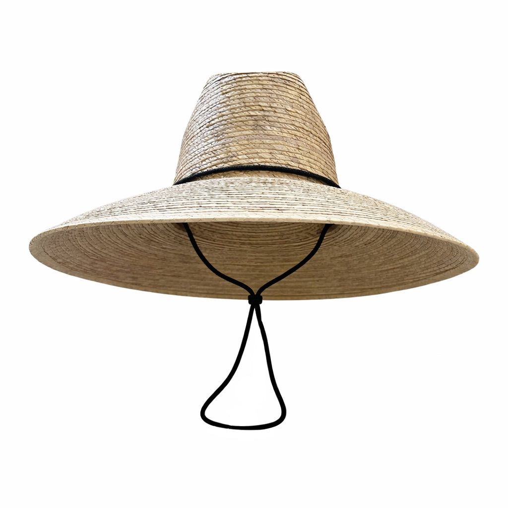 Hollyhock Sun Hat in Dark Olive Green Lanyard with Rose Quartz Toggle