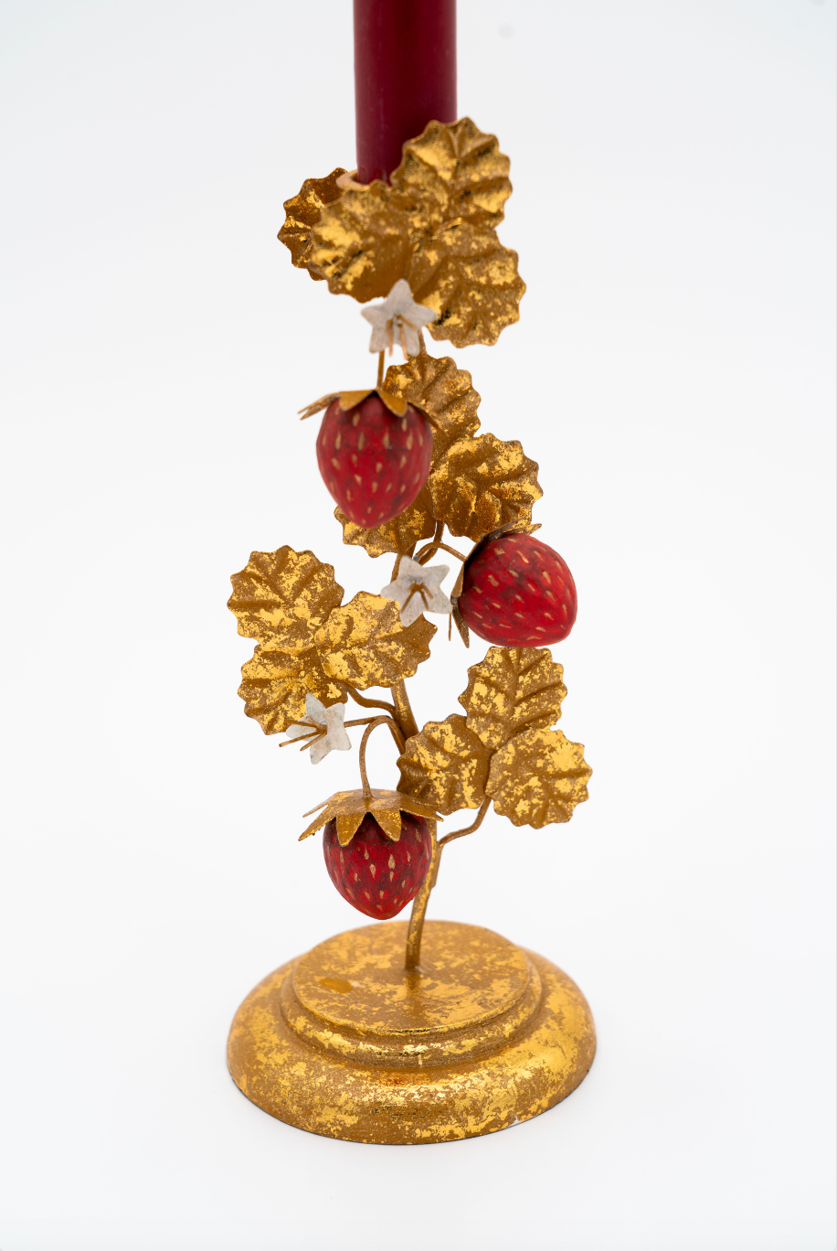 Strawberry Candleholder in Gold