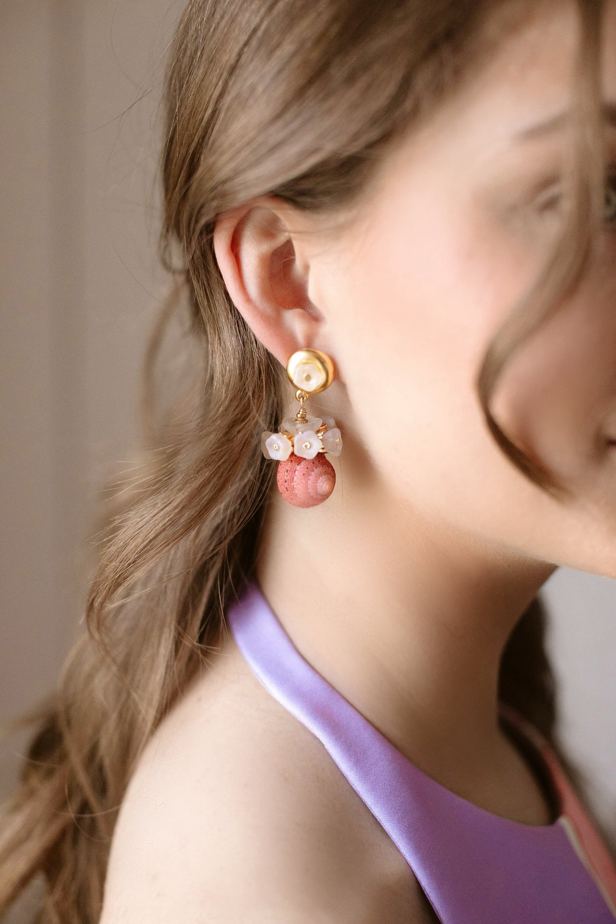 Strawberry Sunset Earrings