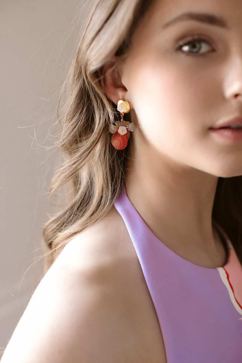 Strawberry Sunset Earrings