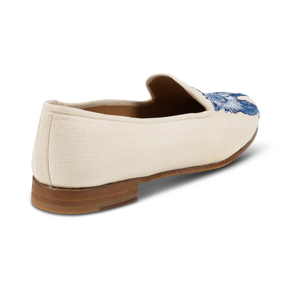 Our sunflower panama slipper on a white background.