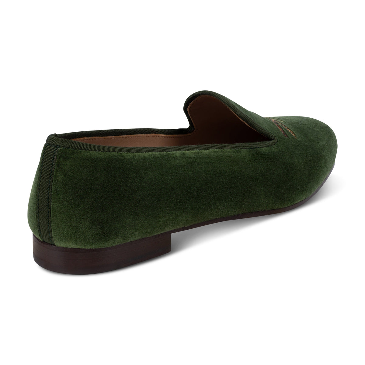 Our Pheasants Forest Velvet Slipper (Men) item is photographed here against a white background.