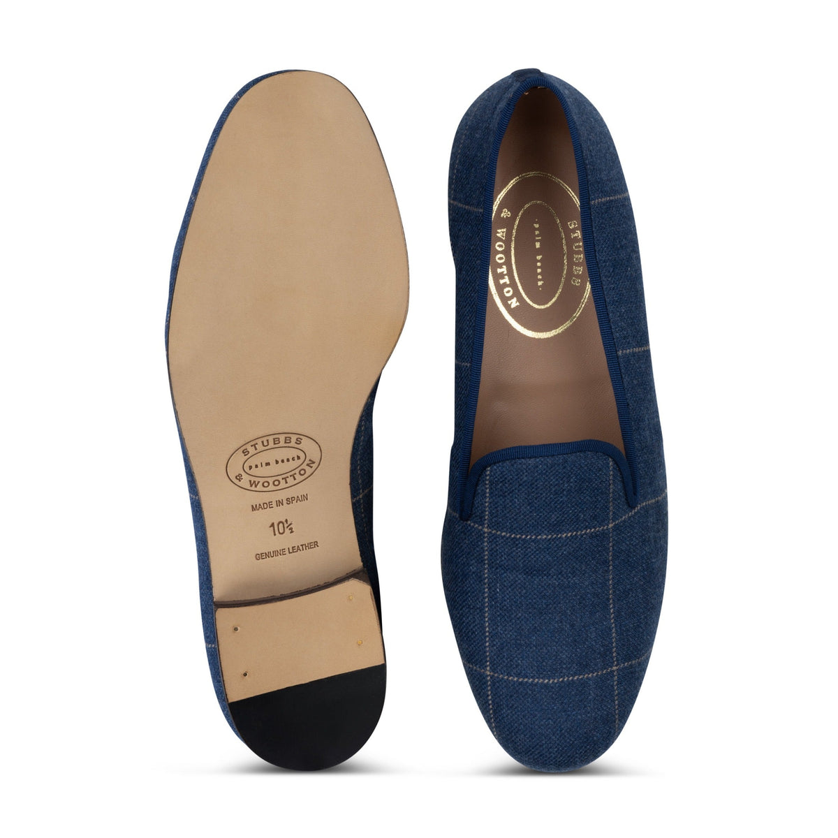Men’s Sartorial Navy Tweed Slipper
