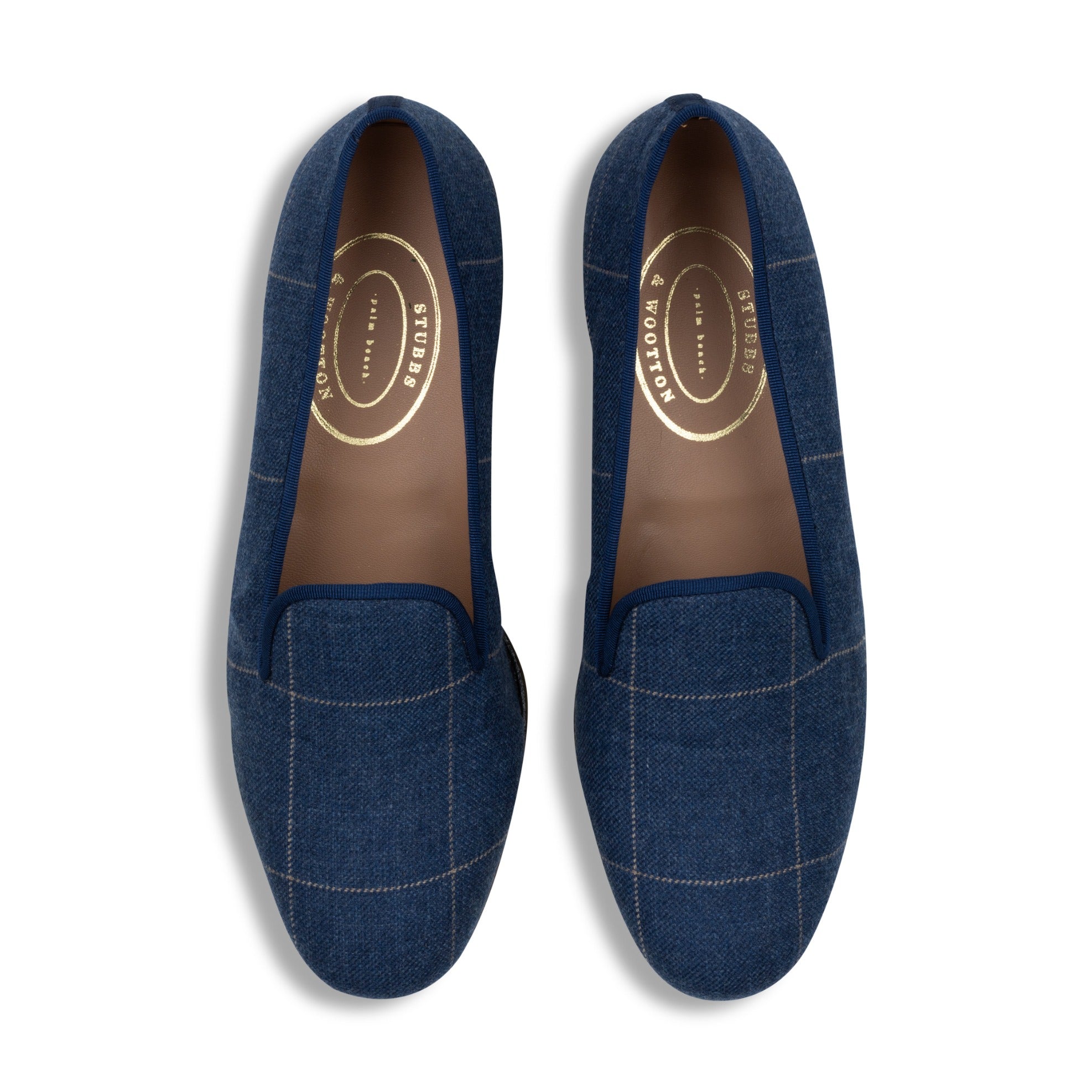 Men’s Sartorial Navy Tweed Slipper
