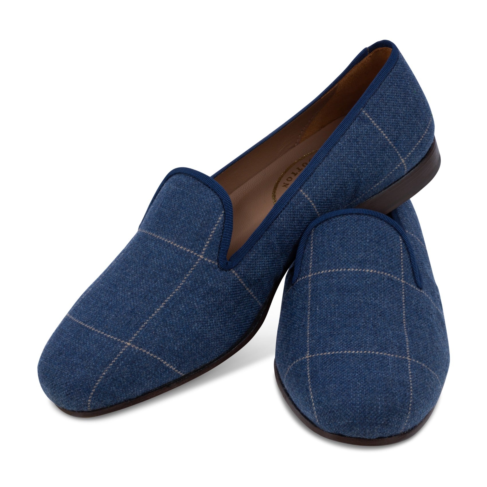 Men’s Sartorial Navy Tweed Slipper