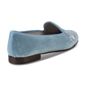 Winter Garden Sky Velvet Slipper