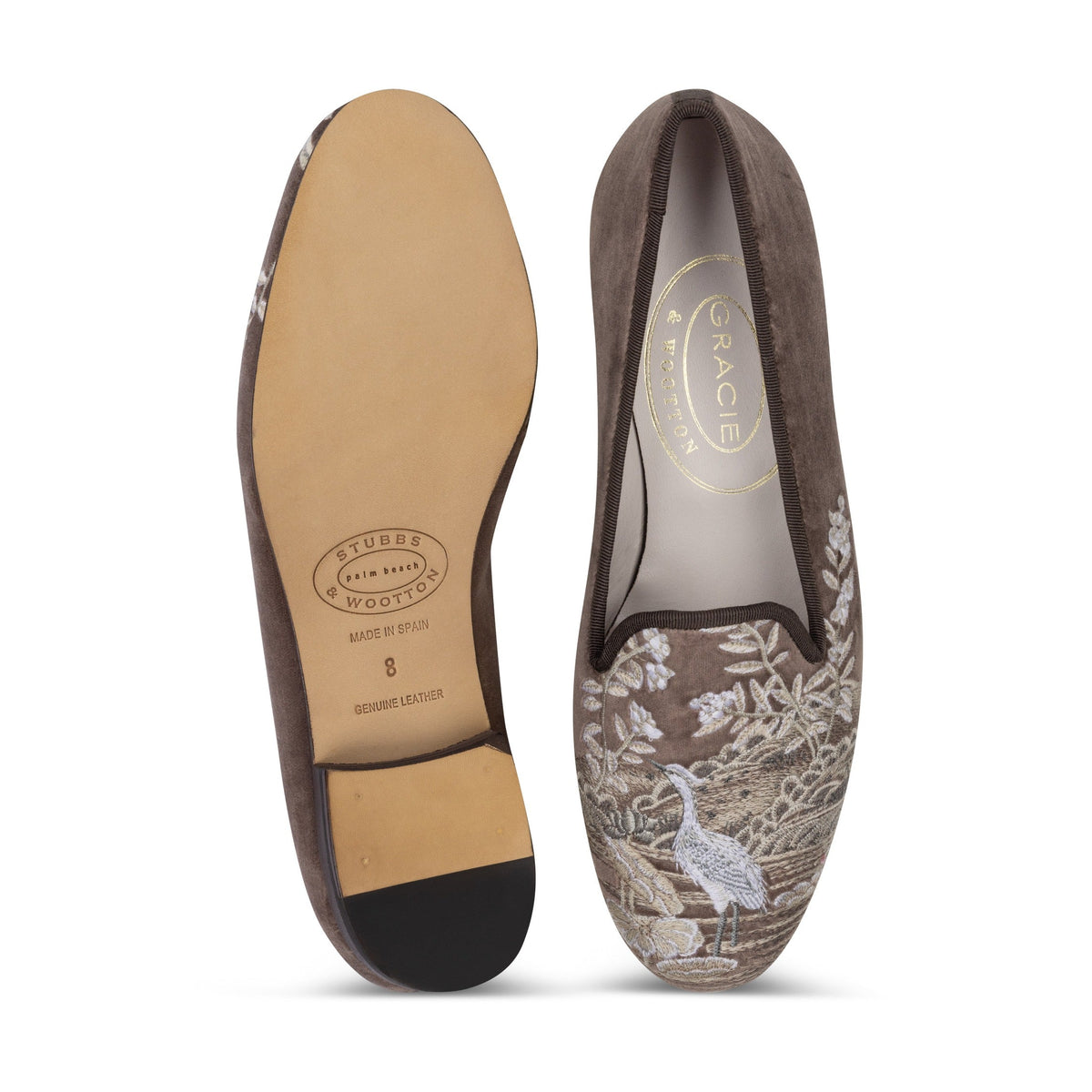 Our Winter Garden Mink Velvet Slipper item is photographed here against a white background.