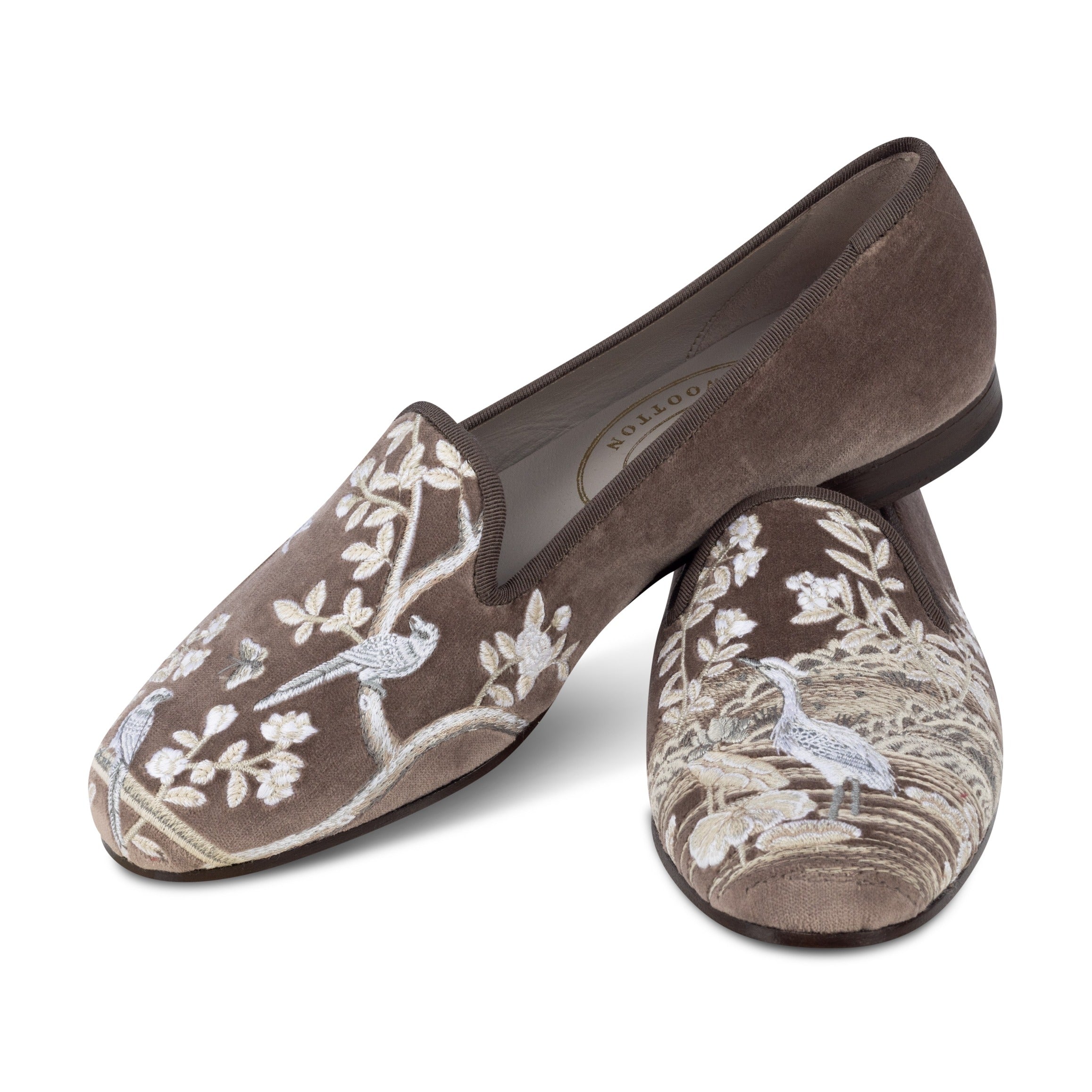 Our Winter Garden Mink Velvet Slipper item is photographed here against a white background.