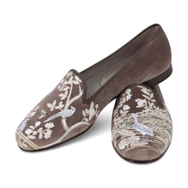 Winter Garden Mink Velvet Slipper
