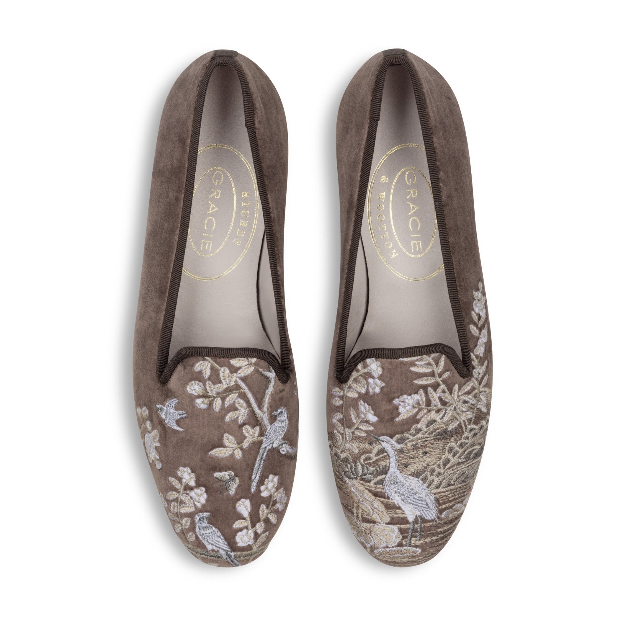 Our Winter Garden Mink Velvet Slipper item is photographed here against a white background.
