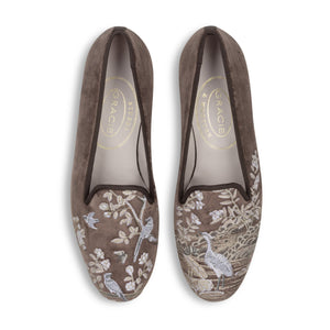 Our Winter Garden Mink Velvet Slipper item is photographed here against a white background.