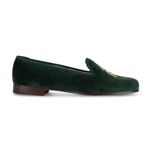 Our The Hunt Evergreen Velvet Slipper (Women) item is photographed here against a white background.