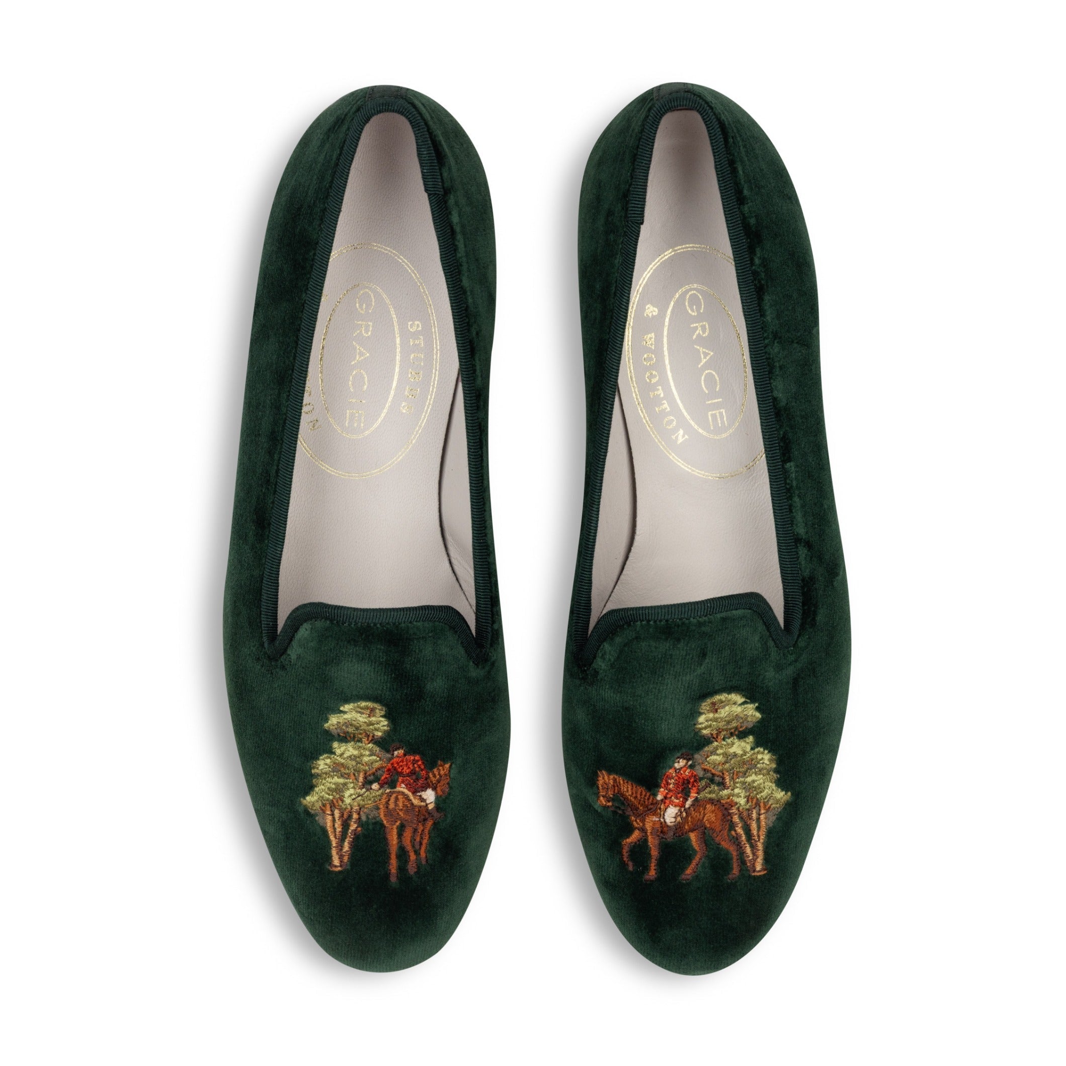 Our The Hunt Evergreen Velvet Slipper (Women) item is photographed here against a white background.